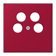 Jung - Einsatz/Abdeckung für Kommunikationstechnik Abdeckung für SAT-TV LC 990-4 SAT2 229 rouge carmin (32100)