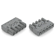 WAGO - Steckverbinder für steckbare Gebäudeinstallation Stecker 5-polig 770-255/064-000 Kod. B,grau − 50 Stück