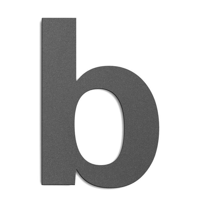 CMD Creativ - Beschriftung Buchstaben/Zahlen Hausnummer b Groß GHN-b anthrazit anthrazit, 25 cm