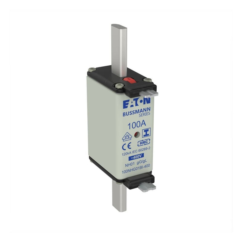 Eaton - Messersicherung Sicherungseinsatz Nieders. 100NHG01BI-400 100A AC 400V 120kA − 3 Stück