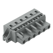 WAGO - Kabelsteckverbinder für Leiterplattensteckverbinder 1-Leiter-Federleiste 231-206/027-000 CAGECLAMP,2,5 mm²,gr − 25 Stück