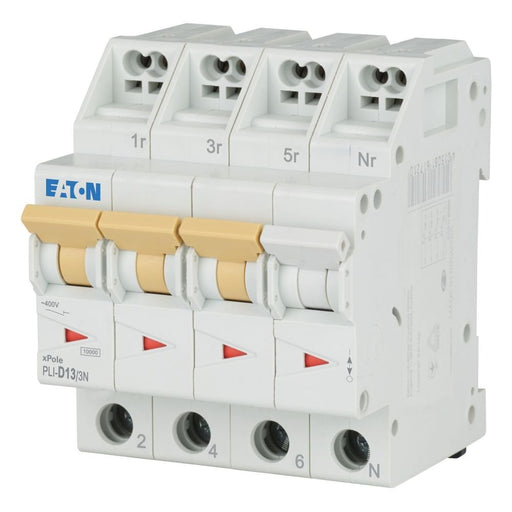 Eaton - Leitungsschutzschalter PLI-D13/3N D 13A, 3p+N Steckkl