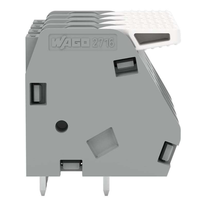 WAGO - Leiterplattenklemme Hebel 2716-104 16mm²,grau − 30 Stück