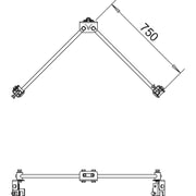 OBO Bettermann - Fangeinrichtung für Blitzschutz Iso-Combi-Set 101 FS-16 f.Falz-Befestigung