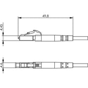 Telegärtner - LWL-Steckverbinder LC-Stecker Singlemode 100007097 Keramik f.Faserm.2mm