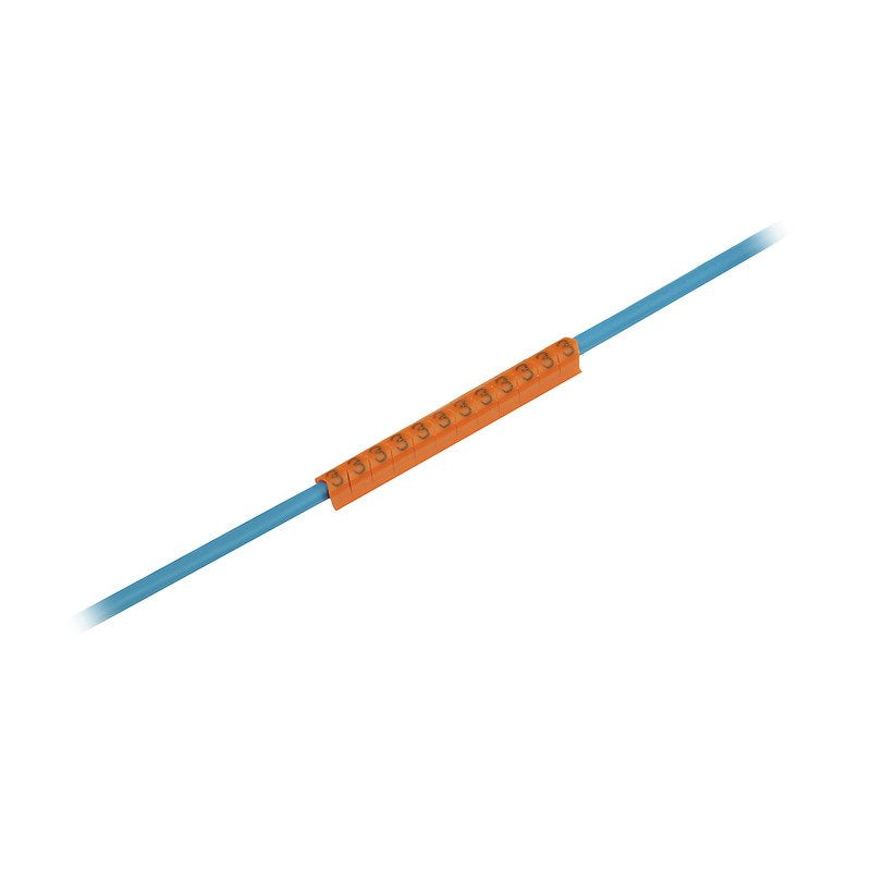 Weidmüller - Kabelmarkierungssystem Leitermarkierer CLI C1-3OR/SW 3 MP − 200 Stück