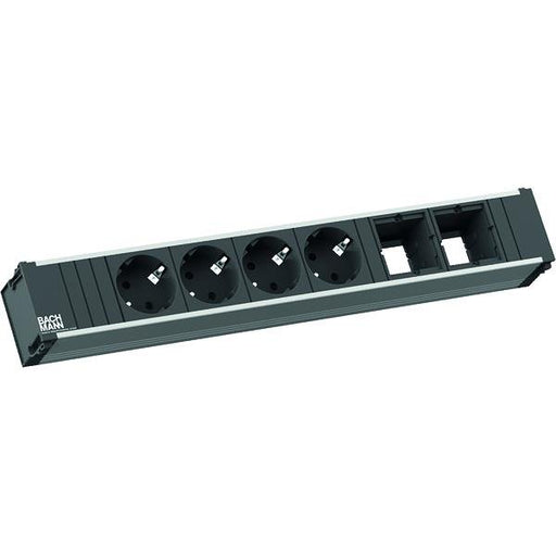 Bachmann - Mehrfachsteckdose Steckdosenleiste 912.007 4xSchutzk.2xABD