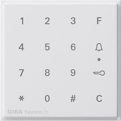 Gira - Bussystem-Zutrittskontrolleinrichtung Aufsatz Codetastatur rws 851366