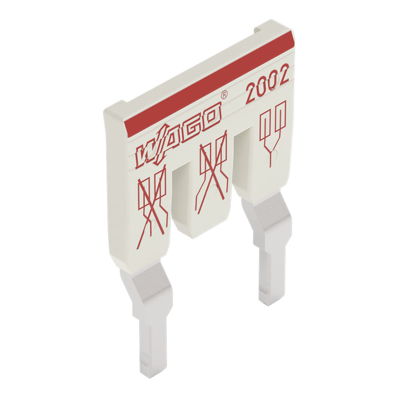 WAGO - Querverbinder/Brücker für Reihenklemme Schachtelbrücker 2-fach 2002-473/011-000 von 1 auf 3,lgr − 25 Stück