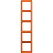 Jung - Abdeckrahmen Rahmen 5-fach orange CD 585 WU O waage/senkrecht