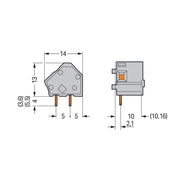 WAGO - Leiterplattenklemme Anreihbare Leiterplattenk. 236-764 2,5mm² − 100 Stück
