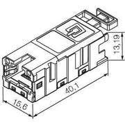 Weidmüller - Modularer Steckverbinder Buchseneinsatz RJ45 IE-BI-RJ45-FJ-B werkzeuglos − 10 Stück