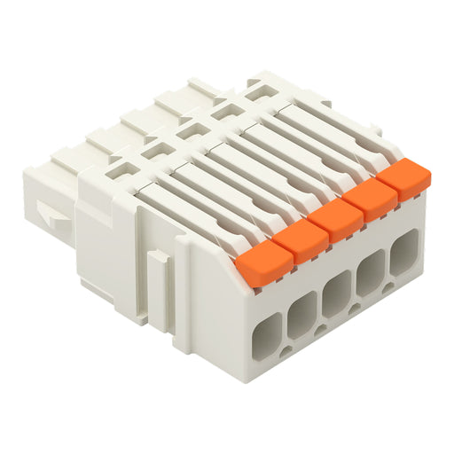 WAGO - Kabelsteckverbinder für Leiterplattensteckverbinder 1-Leiter-Federleiste,Hebel 2734-1105/327-000 PushinCAGECLAMP,lgr − 100 Stück