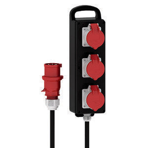 Bals Elektrotech - CEE-Steckdosen-Kombination (IEC 60309) Vollgummi-Blockverteiler 53525