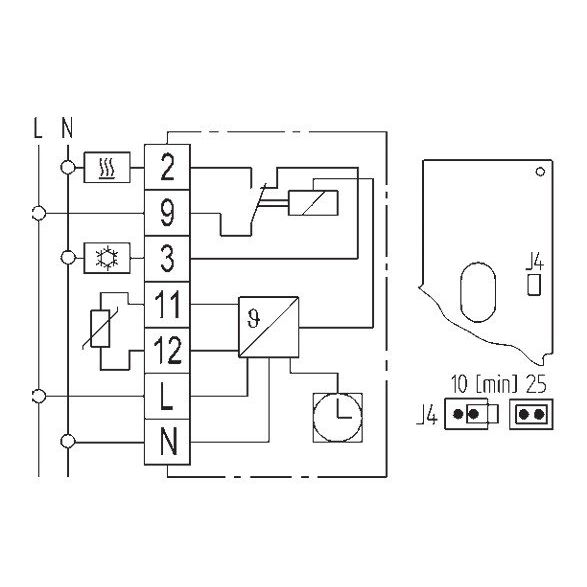 Eberle Controls - Raumthermostat/Uhrenthermostat Uhrenthermostat easy 3 ft mit Tagesprogramm