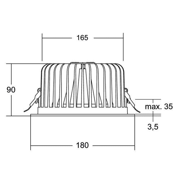 Brumberg Leuchten - Downlight/Strahler/Flutlicht LED-Einbaudownlight 12570174