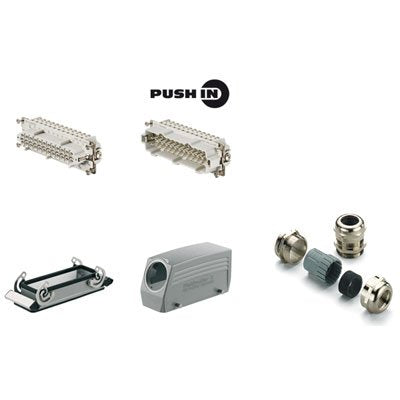 Weidmüller - Zubehör/Ersatzteile für Industriesteckverbinder Steckverbinder-Set Push in HDC KIT HE-P 24.130 Baureihe HE