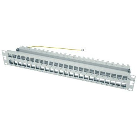 Telegärtner - Patchpanel Kupfer 19Z.-Modulträger 1.5HE 100021494 für 48AMJ Mod./Kup