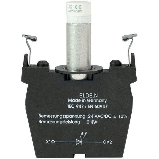 Schmersal - Lampenfassungsblock für Befehls- und Meldegeräte LED-Leuchtelement ELDE.NGB24 gelb − 1 Stück by Schmersal
