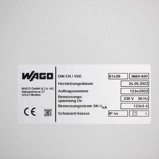 WAGO - Kennzeichnungsmaterial Typenschilder 70x33mm ws 210-801 70x33mm,weiß