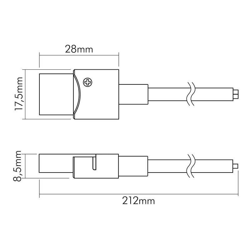 Nobile - Zubehör/Ersatzteile für Lichtschlauch/-band Anschlußkabel 5er Set 5011510665 − 1 Stück