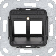 Gira - Einsatz/Abdeckung für Kommunikationstechnik Modular Jack 1 2fach 560100 UP Tragring