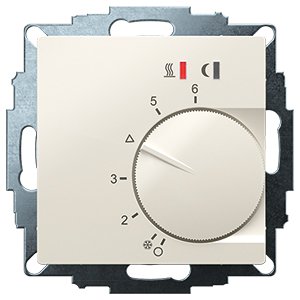 Eberle Controls - Raumthermostat/Uhrenthermostat UP-Raumregler 5-30C AC230V UTE2800-R-RAL1013G55 16A, 1 Schließer
