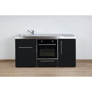 Stengel - Mini-Küche Miniküche Premiumline MPBSM170BOIKFreBliS Schwarz matt