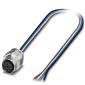Phoenix Contact - Rundsteckverbinder, feldkonfektionierbar (Industriesteckverbinder) Einbausteckverbinder SACC-EC-FS-4#1446359 − 50 Stück