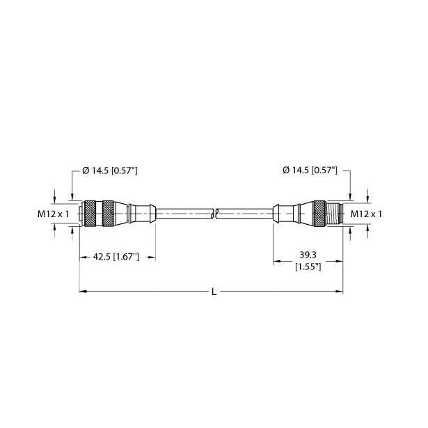 Turck - Konfektioniertes Sensor-Aktor-Kabel Aktuator- u. Sensorleitung RK 4.5T-2-RS 4.5T