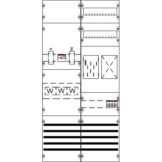 Striebel&John - Zählerfeld Mess- und Wandlerfeld KA4620 kpl. BH3 2FB