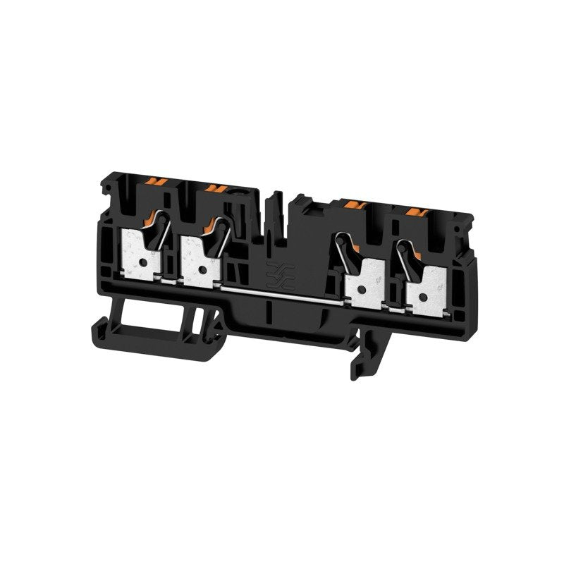 Weidmüller - Durchgangs-Reihenklemme A4C 4 BK PUSH IN, 4 mm² − 50 Stück