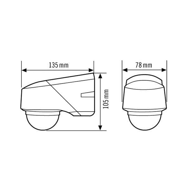 ESYLUX - Bewegungsmelder/Präsenzmelder komplett Bewegungsmelder RC 230i weiss 230 Grad