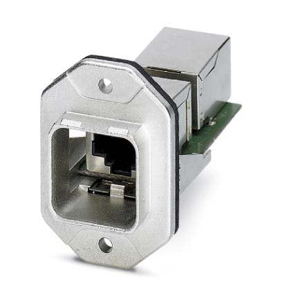 Phoenix Contact - Befestigungselement für Industriesteckverbinder Anbaurahmen-Set VS-PPC-F1-R #1405361 RJ45 IP67 Push-Pull