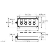 Turck - Feldbus, Dez. Peripherie - Digitales Ein-/Ausgangs-Modul Ford Process Inspect. Box OPIL-E4-IO3-FE01