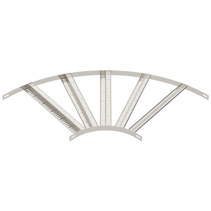 OBO Bettermann - Bogen für Kabelleiter Bogen 90° SLZB L 90 600 A4 mit Z-Sprosse