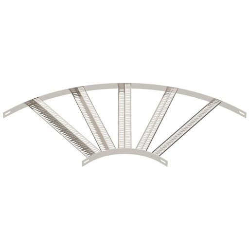 OBO Bettermann - Bogen für Kabelleiter Bogen 90° SLZB L 90 600 A4 mit Z-Sprosse
