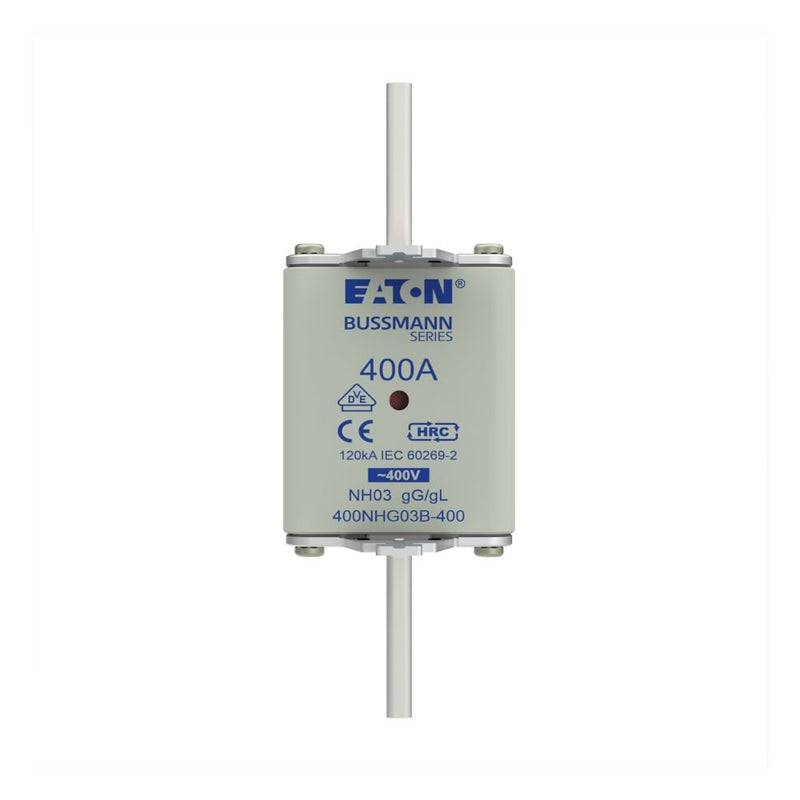 Eaton - Messersicherung Sicherungseinsatz Nieders. 400NHG03B-400 400A AC 400V 120kA − 3 Stück