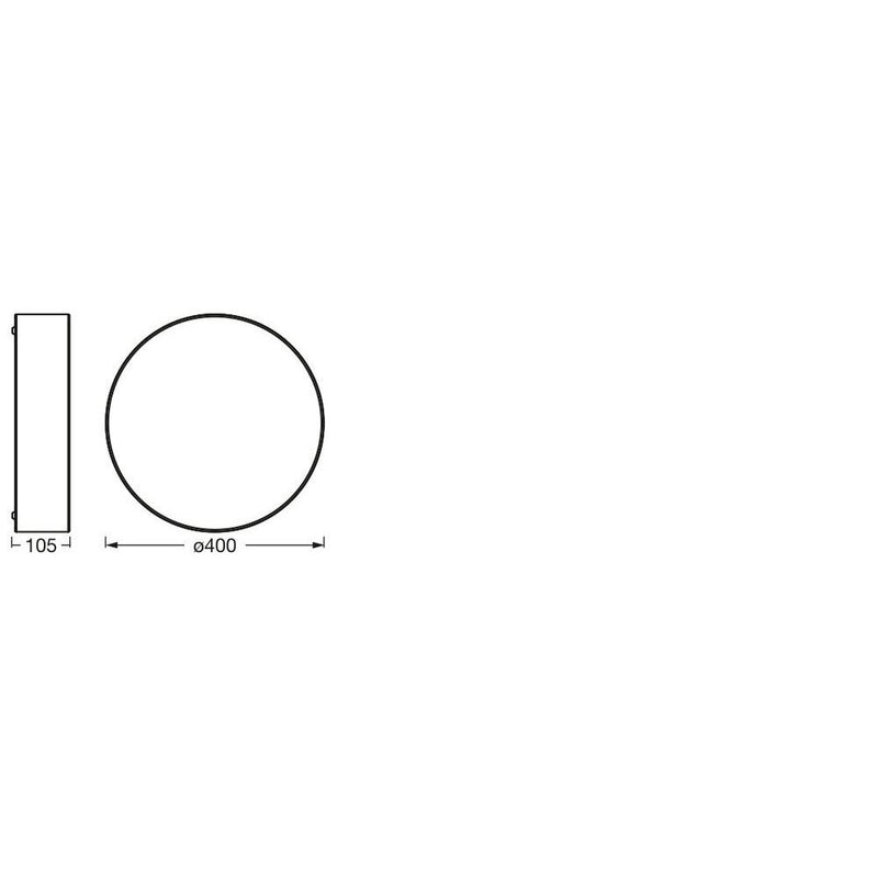 Ledvance - Decken-/Wandleuchte Deckenleuchte 2xE27 Orbis #4058075832633 weiß  − 1 Stück