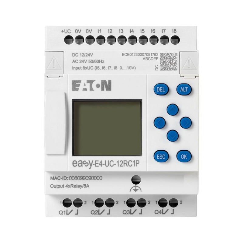 Eaton - Logikmodul Steuerrelais easyE4 EASY-E4-UC-12RC1P 12/24V DC 24V AC
