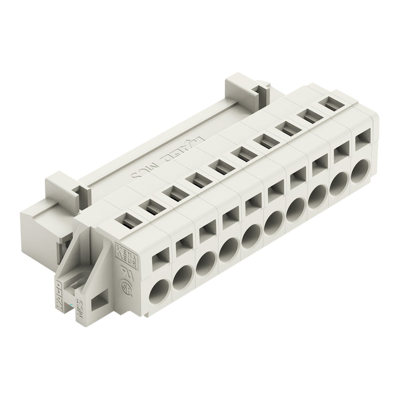 WAGO - Kabelsteckverbinder für Leiterplattensteckverbinder 1-Leiter-Stiftleiste 721-610/019-000 CAGECLAMP,2,5mm²,lgr − 25 Stück