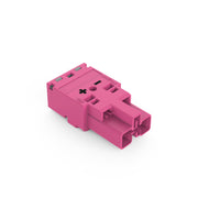 WAGO - Steckverbinder für steckbare Gebäudeinstallation Stecker 2-polig 770-292/082-000 Kod. B,pink − 100 Stück
