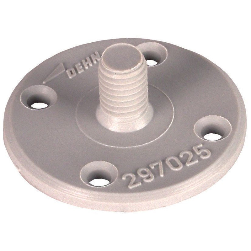 DEHN - Zubehör/Ersatzteile für Erdung und Blitzschutz Befestigungsplatte BP D40 GBM8 4XB4 KGR D 40mm Kunststoff