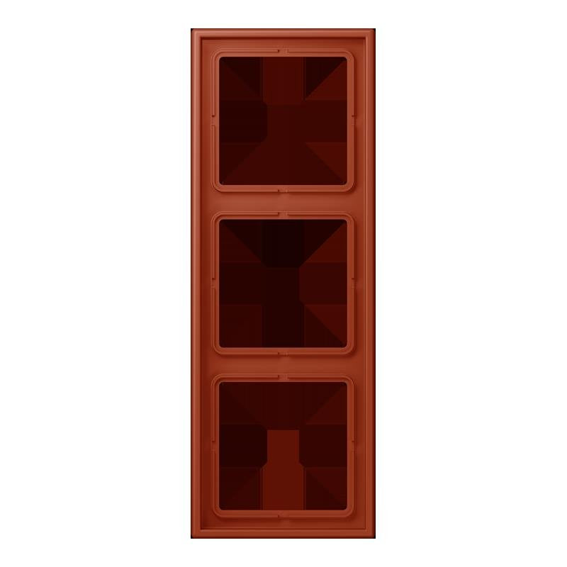 Jung - Abdeckrahmen Rahmen 3-fach LC 983 232 locre rouge