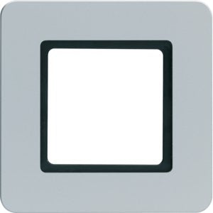Berker - Abdeckrahmen Rahmen 1f. alu-samt 10116104 LED-Beleuchtung