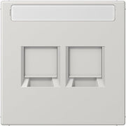 Jung - Einsatz/Abdeckung für Kommunikationstechnik Abdeckung 2-fach LS 1969-25 NA WE LG f.MJ NA WE TE-conne
