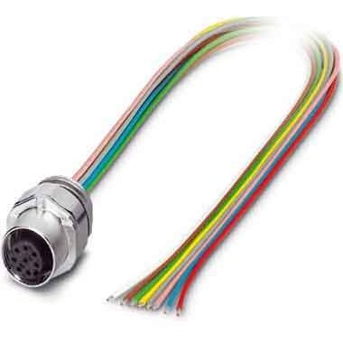 Phoenix Contact - Rundsteckverbinder, feldkonfektionierbar (Industriesteckverbinder) Einbausteckverbinder SACC-EC-FS- #1523489 Sensor-/Aktor-Wandd.  − 1 Stück