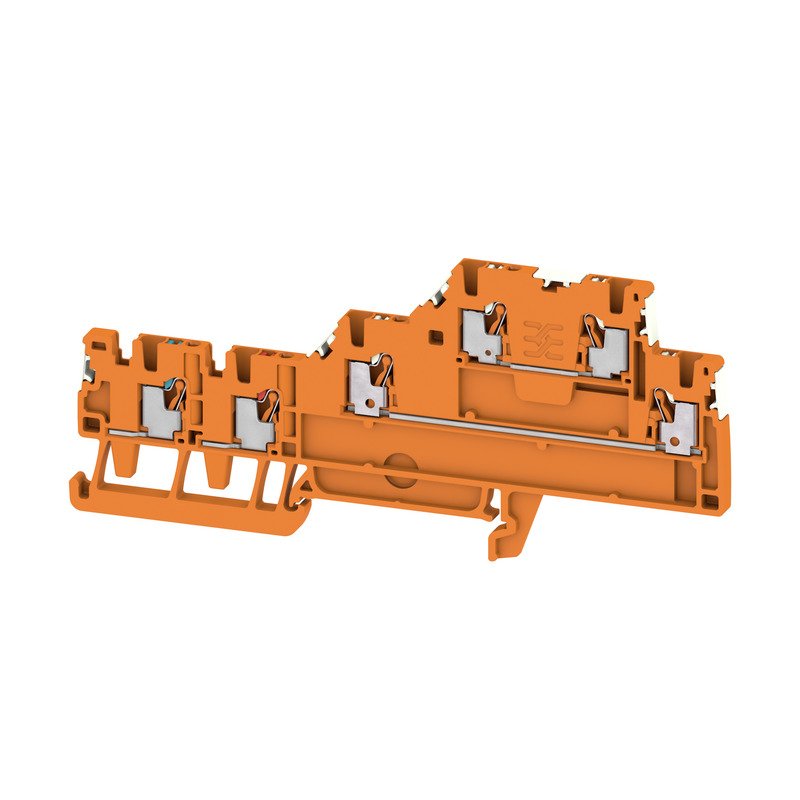 Weidmüller - Initiator/Aktor-Reihenklemme Klemme AIO23 1.5 2SI DL OR PUSH IN, 1.5 mm² − 50 Stück