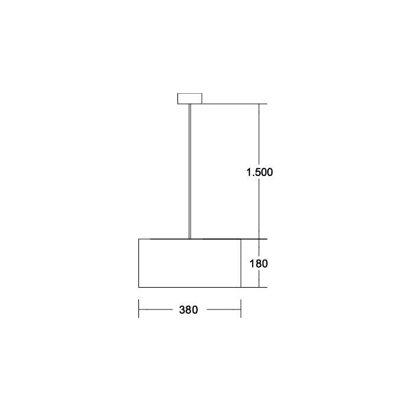 Brumberg Leuchten - Pendelleuchte 58262150 1x E27 max. 60W