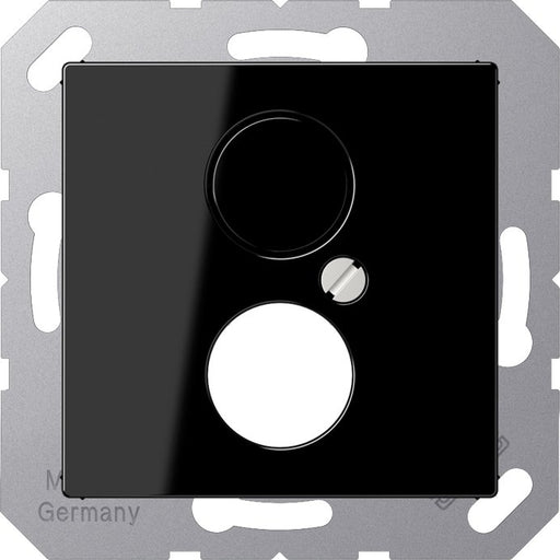 Jung - Einsatz/Abdeckung für Kommunikationstechnik Abdeckung sw A 562 SW für 2 Kleinst.Dosen